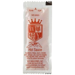 Hot Sauce Pack (WY) - 500/Case