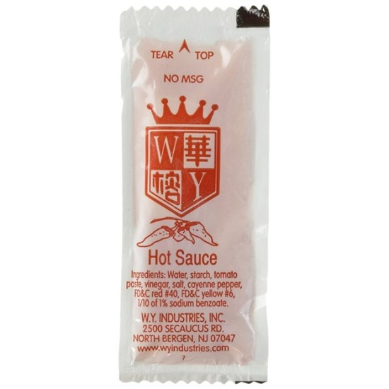 Hot Sauce Pack (WY) - 500/Case
