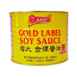 Golden Label Soy Sauce (AMOY)-6cans/Case