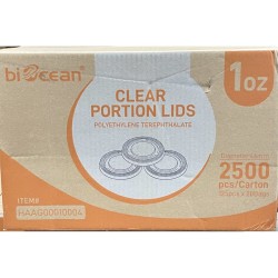 1oz Souffle Lids (Portion)-2500/Case