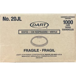 20JL Dart Lid (For 8oz soup Cup)-1000/Case