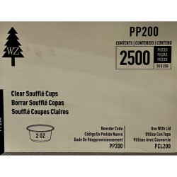 2oz Clear Souffle Cups (Portion) -2500/Case