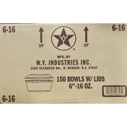 Container 6-16/16oz (White)-150/Case 