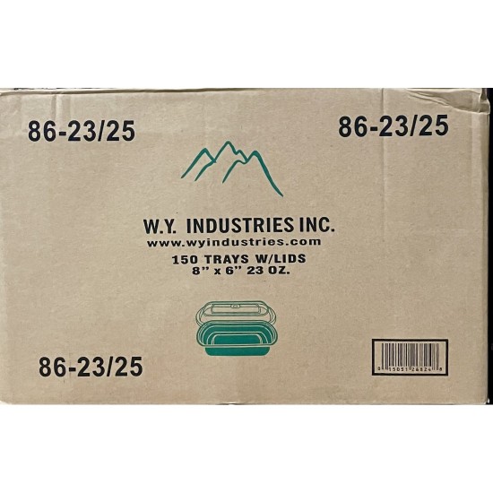 Container with Lid 86-23/25/23oz (Black)-150/Case