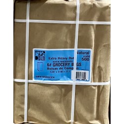 Brown Bags (6#) - 500/Pack