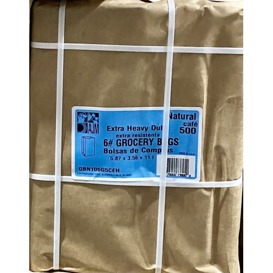 Brown Bags (6#) - 500/Pack