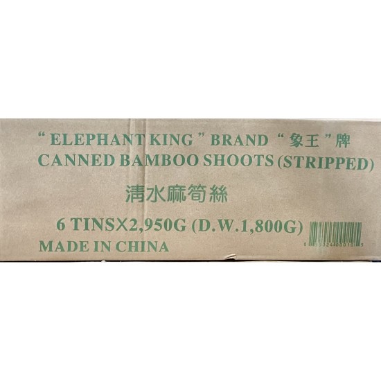 Bamboo Shoots Stripped (Elephant King)-6Cans/Case