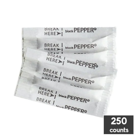 Black Pepper Packets - 3000 Packets/Case
