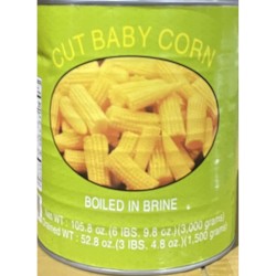 Canned Baby Corn (Cut)- 6x105.8oz/Case
