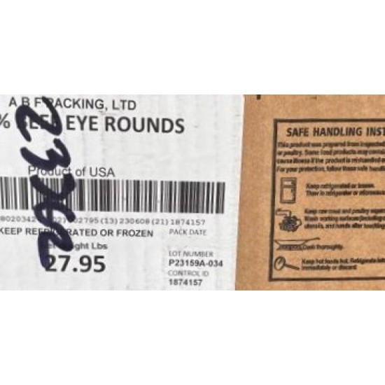 Beef Eye Round 30± LB/Case