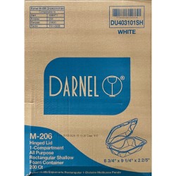 M206 White Foam Container (Darnel)-200/Case