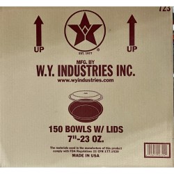 Round Mic. Container/23oz (White) (WY)-150/Case
